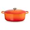 Le Creuset Signature Oválný hrnec s poklicí 31 cm oranžová
