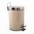 MSV UNIS pedálový odpadkový koš 3 L béžová / nerez ocel