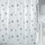 Spirella MILANO sprchový závěs motiv čtverců 180 x 200 cm bílo-stříbrný / polyester