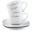 Lamart Dine Sada Šálek+ Podšálek 2+2ks 190ml bílá / porcelán