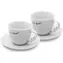 Lamart Kaffe Sada Šálek+ Podšálek 2+2ks 300ml bílá / porcelán