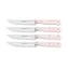 Wüsthof Sada 4 nožů na steaky Classic Colour 12 cm Pink Himalayan Salt / rovné ostří 