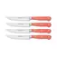 Wüsthof Sada 4 nožů na steaky Classic Colour 12 cm Coral Peach / rovné ostří 