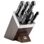 Zwilling Gourmet Blok s noži a nůžkami / jasanové dřevo / automatické ostření nožů / 1x nůžky / 5x nůž / 1x blok