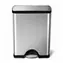Simplehuman Pedálový odpadkový koš  – 50 l / obdélníkový / matná ocel / FPP