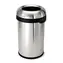 Simplehuman Odpadkový koš  do komerčních prostor – 80 l / kulatý / otevřený / matná nerez ocel