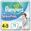 Pampers Splashers 11 ks / Plenkové plavky do vody / Velikost 4 (8-14 kg)