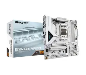 Gigabyte B850M EAGLE WIFI6E ICE / Základní deska / AM5 / B850 / 4x DDR5 / 2.5GLAN / Wi-Fi 6E / mATX