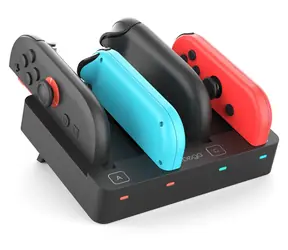 iPega SW2081 černá / Nabíjecí stanice / JoyCon Nintendo Switch 1 a 2 / 8 slotů