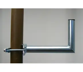 OEM Držák antény na stožár 30 cm / Stožárový držák / galvanický zinek / průměr 42 mm