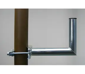 OEM Stožárový držák antény 25 cm / Stožárový držák antény / Průměr 42 mm / Galvanický zinek