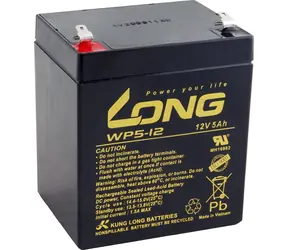 Long 12V 5Ah F1 (WP5-12) / Olověný akumulátor / AGM / VRLA