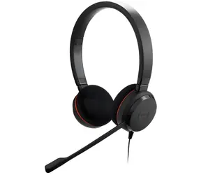 Jabra Evolve 20 černá / Pro callcentra / Stereo / Mikrofon / USB-C + USB-A / UC