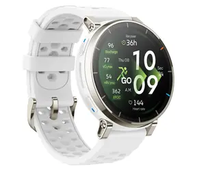 Amazfit Active 3 Premium Aero White / Chytré hodinky / 1.32" AMOLED / 5ATM / Bluetooth / Android 7+ & iOS 14+