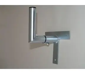 OEM T-držák antény 20 cm / Držák antény / galvanický zinek / průměr trubky 32 mm