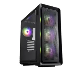 Fortron CUT593P černá / ATX / 2x USB3.0 + 1x USB-C / 4x 140mm ARGB / bez zdroje / průhledná bočnice / ARGB podsvícení