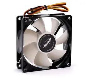 ACUTAKE ACU-FAN80 SHINE bílá / Ventilátor / 80 mm / 1600 RPM / 14,9 dB / bílé LED / 3-pin