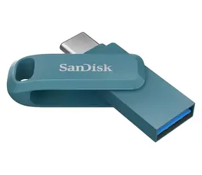 SanDisk Ultra Dual Drive Go 64GB modrá / Flash disk / USB-A + USB-C / čtení až 150 MB/s