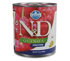 Farmina N&D Quinoa Dog Digestion Jehně a fenykl / Konzerva pro psy / 285 g / podpora trávení