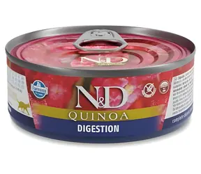 Farmina N&D Quinoa Cat Digestion Lamb & Fennel 80 g / Konzerva pro kočky / podpora trávení