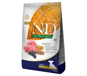N&D Ancestral Grain Puppy Mini jehněčí 2,5 kg / Granule pro štěňata / malá a miniaturní plemena