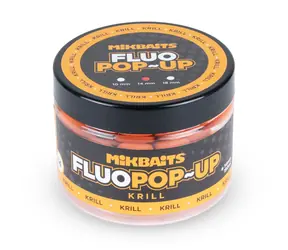 Mikbaits Plovoucí fluo boilie Krill / Pop-up boilie / 14 mm / 150 ml