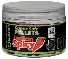 Sensas Super Soft Indian Spicy / Pelety / 6 mm / 60 g