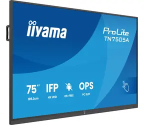 75" IIYAMA IFP OS-Free / Interaktivní panel / 4K UHD / IPS / Dotykový