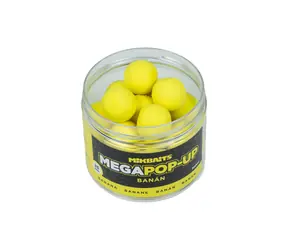 Mikbaits Pop-Up Mega fluo Banán / Plovoucí boilies / 300 ml / 25 mm