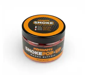 Mikbaits Pop-Up Smoke Mango Butyric / Plovoucí boilie / 14mm / 150ml