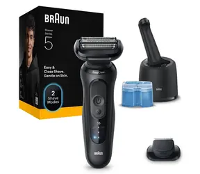 Braun Series 5 52-N7200cc černá / Planžetový holicí strojek / čisticí stanice