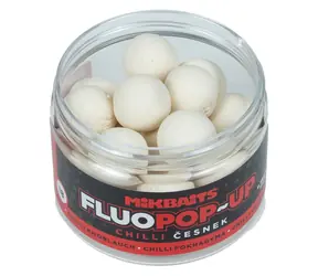 Mikbaits Chilli Česnek 18 mm / Plovoucí fluo boilie / 150 ml