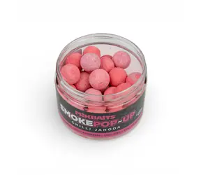Mikbaits Pop-Up SMOKE Chilli Jahoda / Plovoucí boilie / 14 mm / 150 ml