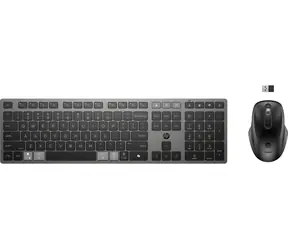 HP 725 Capacitor černá / Bezdrátový set klávesnice s myší / USB + Bluetooth / superkondenzátor / 4000 DPI