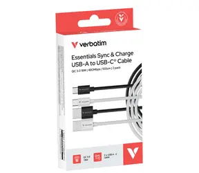 Verbatim Essentials Sync & Charge černá+bílá