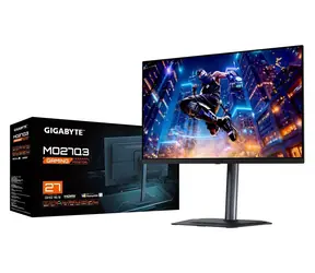 27" Gigabyte MO27Q3 černá / Monitor / QD-OLED / 2560x1440 / 16:9 / 360Hz / 0.03ms / 250cd-m2 / HDMI + DP + USB-C / VESA 
