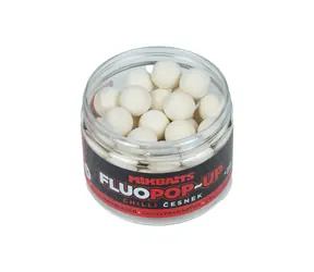 Mikbaits Plovoucí fluo boilie Chilli Česnek 14 mm / Plovoucí boilie / 150 ml