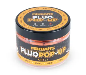 Mikbaits Plovoucí fluo boilie Krill 18 mm / Plovoucí boilie / 150 ml