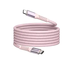 Verbatim 31857 Magnetický 100W USB-C kabel 1.2m růžová / Nabíjecí kabel / USB-C(M) / USB-C(M) / PD & QC 3.0