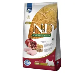 N&D Ancestral Grain Adult Mini kuřecí 2,5 kg / Granule pro dospělé psy / malá plemena