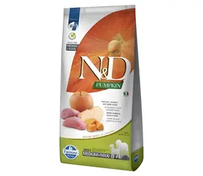 N&D Pumpkin Dog GF Wild Boar & Apple Adult 2,5 kg / Krmivo pro dospělé psy / Medium & Maxi plemena