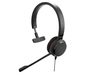 Jabra Evolve 30 II Mono MS černá / Mono náhlavní souprava / mikrofon / USB-C + USB-A adaptér
