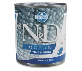 Farmina N&D Ocean Dog pstruh a losos / Konzerva pro psy / 285 g