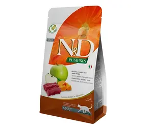 Farmina N&D Pumpkin Cat Venison & Apple Adult / Granule pro dospělé kočky / bezobilné / 300 g