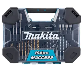 Makita / Sada vrtáků a bitů / 104 ks