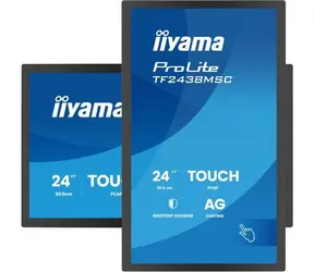 24" Iiyama TF2438MSC-B2 černá / Dotykový monitor / IPS / 1920×1080 / 120Hz / 5ms / HDMI+DP / repro / IP1X