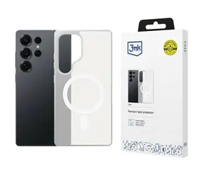 3mk Smoke MagCase bílá / Zadní kryt / Samsung Galaxy S25 Ultra / MagSafe / Military Grade