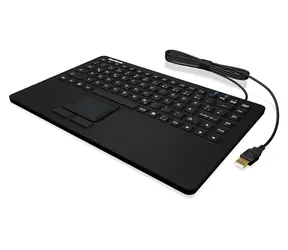 Keysonic KSK-5230 IN černá / Průmyslová klávesnice / Touchpad / IP68 / USB / DE layout