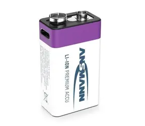 Ansmann Li-ion 9V Block / Akumulátor / 340 mAh / USB-C