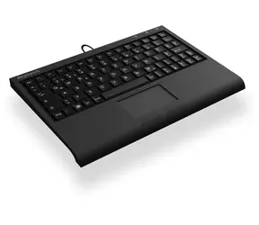 Keysonic ACK-3410 IT černá / Mini klávesnice / Touchpad / USB / 80 kláves